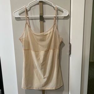 Pale Pink Sheer Mesh Panel Cami Tank Adjustable straps by Marks and Spencer UK